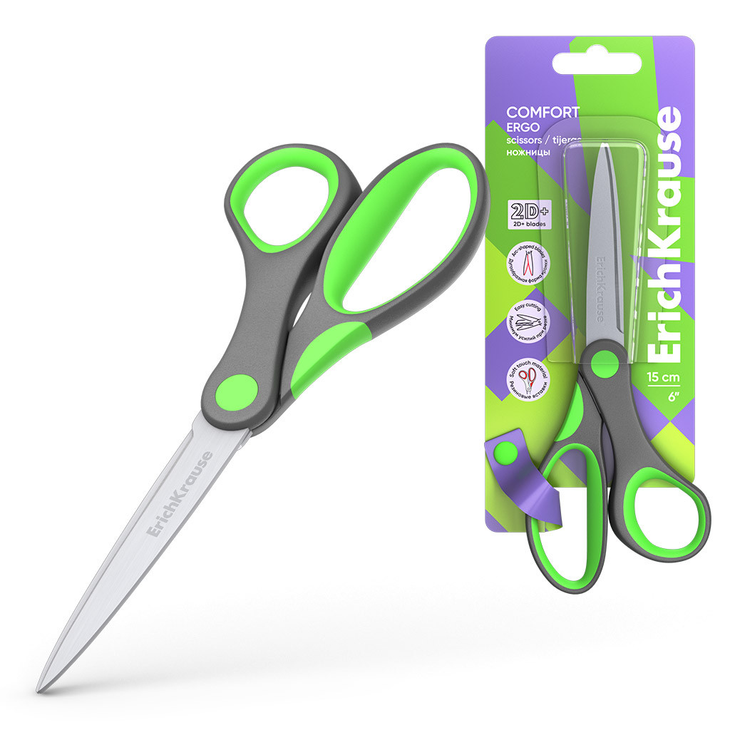 Foarfeca Ek Comfort, lungime 15 cm, manere ergonomice - imagine 7